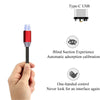 Android Type c Three-in-One Magnetic Suction Head Charging Cable