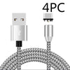 Android Type c Three-in-One Magnetic Suction Head Charging Cable