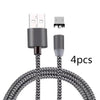 Android Type c Three-in-One Magnetic Suction Head Charging Cable